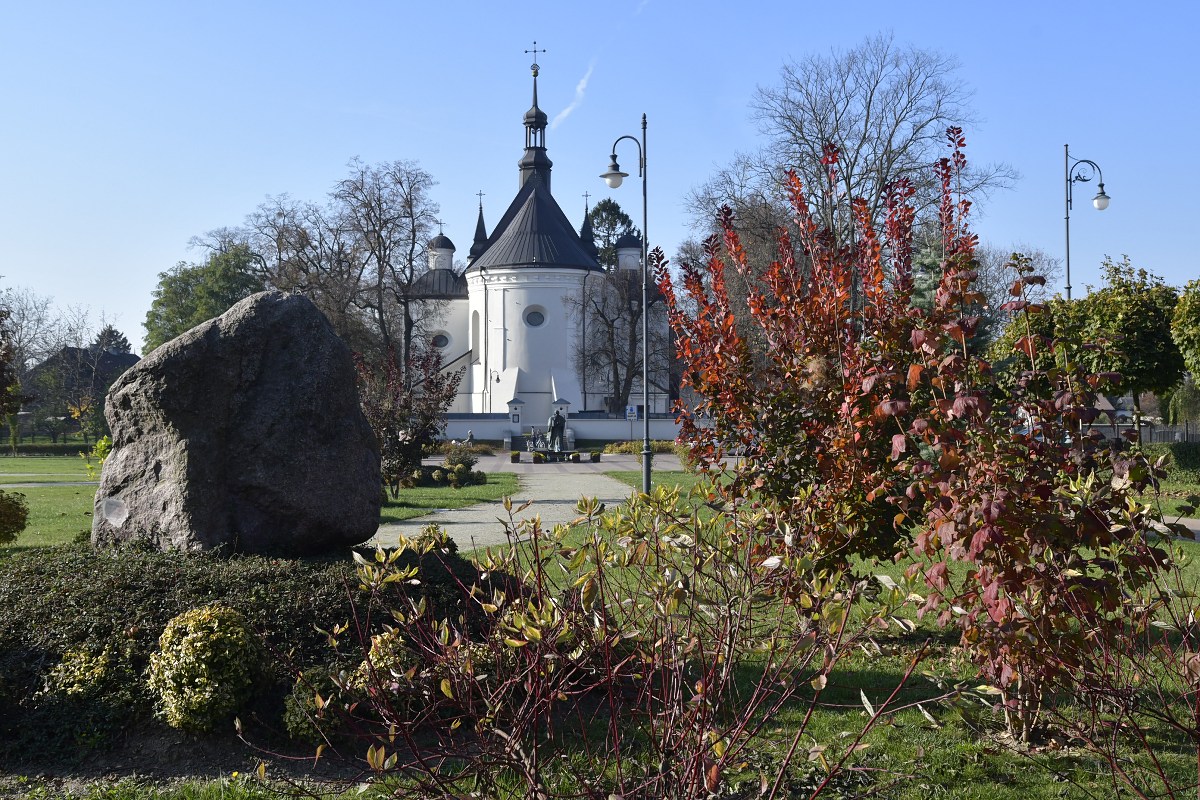 Wieża kościelna wśród drzew